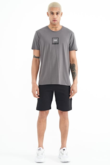 Herren Sweatshorts aus solidem Strick - Image 2