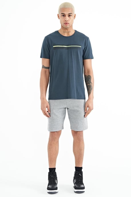Herren Sweatshorts aus solidem Strick - Image 2