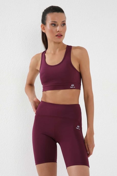 Kurze High-Waist Slim-Fit Sportleggings - Image 3