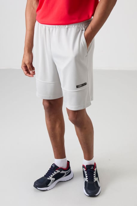 Herren Unifarbene Sweatshorts - Image 2