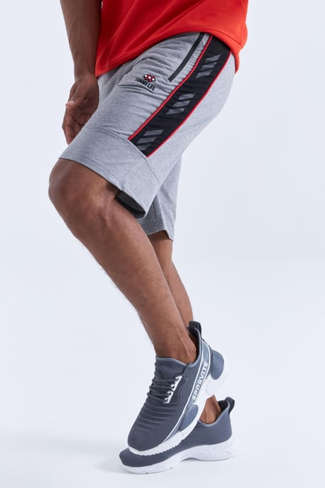 Herren gestreifte Jersey-Shorts - Image 2