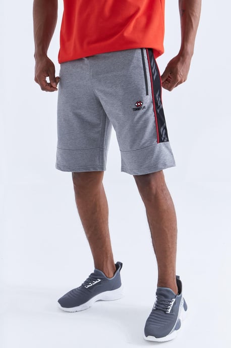 Herren gestreifte Jersey-Shorts - Image 3