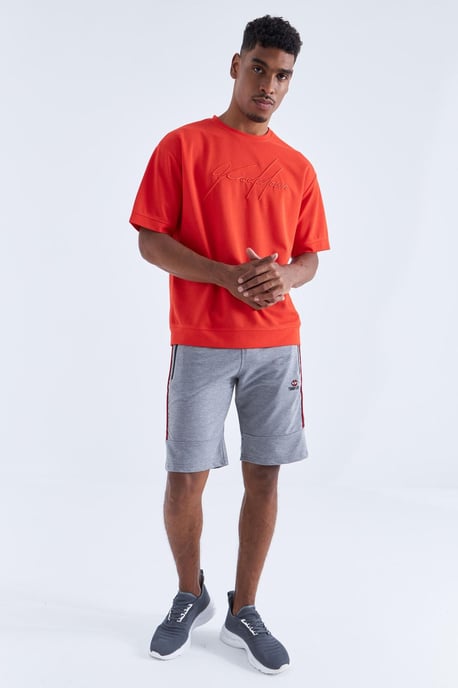 Herren gestreifte Jersey-Shorts - Image 4