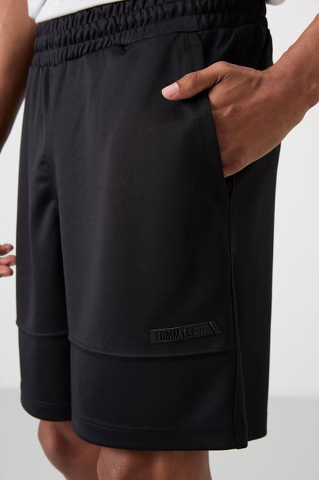 Herren Unifarbene Sweatshorts - Image 3