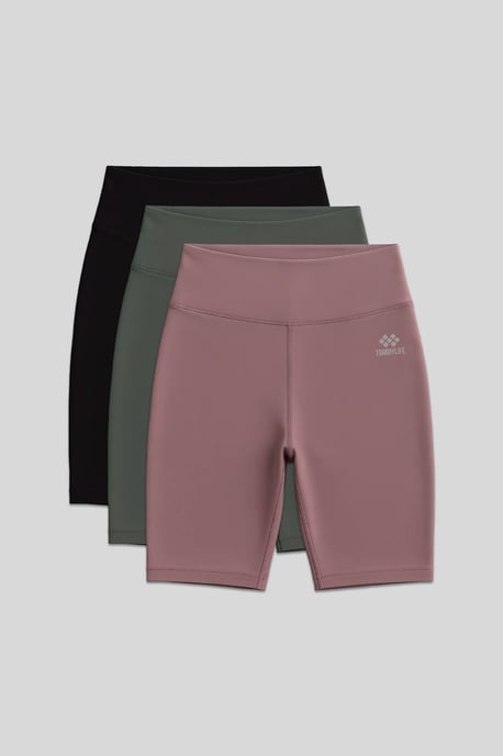 Kurze High-Waist Slim-Fit Sport Leggings - Image 1