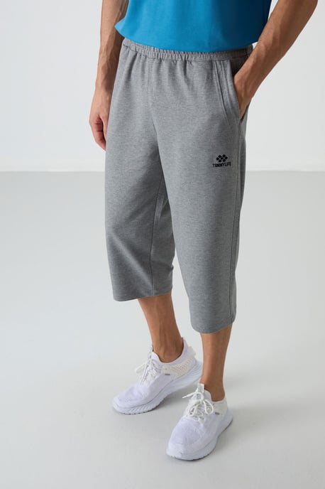 Herren Mid-Waist Weitbeinige Capri-Shorts - Image 2