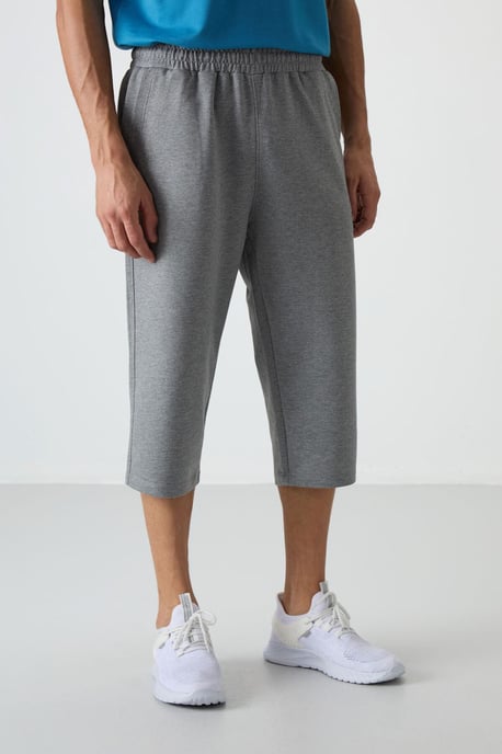 Herren Mid-Waist Weitbeinige Capri-Shorts - Image 4