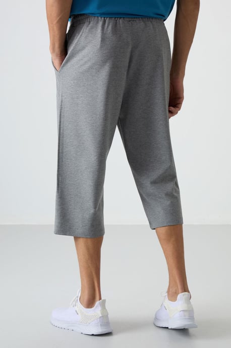 Herren Mid-Waist Weitbeinige Capri-Shorts - Image 5