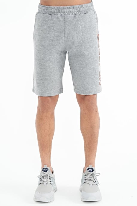 Herren bedruckte Fleece-Sweatshorts - Image 1