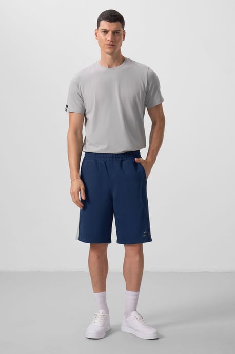 Übergroße Baumwollmischung Strickshorts - Image 1