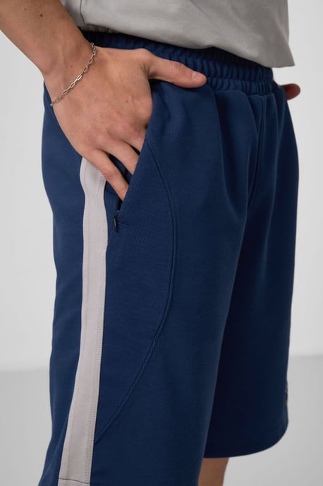 Übergroße Baumwollmischung Strickshorts - Image 5
