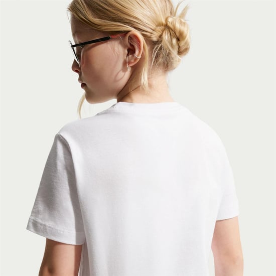 Nike - "Futura" T-Shirt für Kinder, Regulär (Weiß/Schwarz) - Image 2