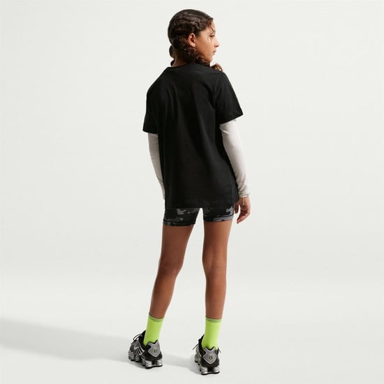 Nike - "Futura" T-Shirt für Kinder, Regulär (Schwarz/Weiß) - Image 5