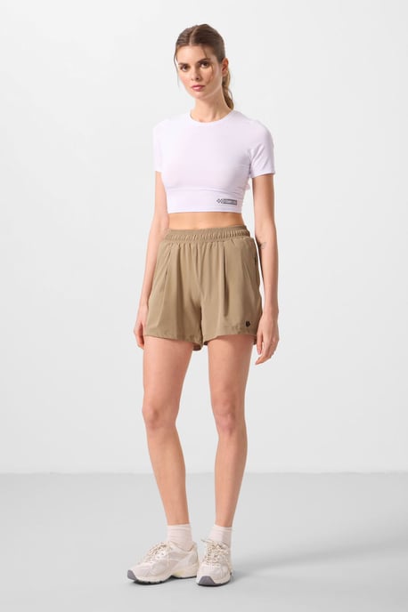 Hochtaillierte Strickshorts - Image 3
