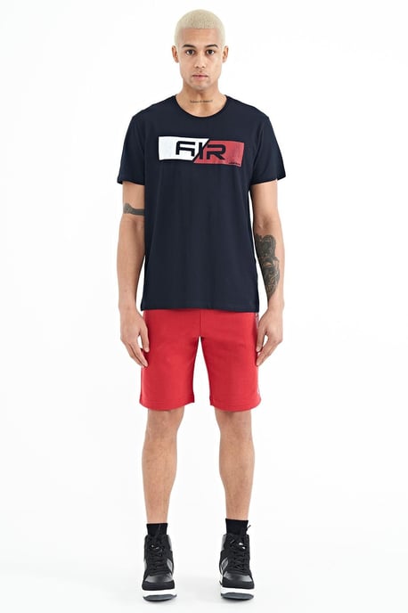 Herren Bedruckte Fleece-Sweatshorts - Image 1