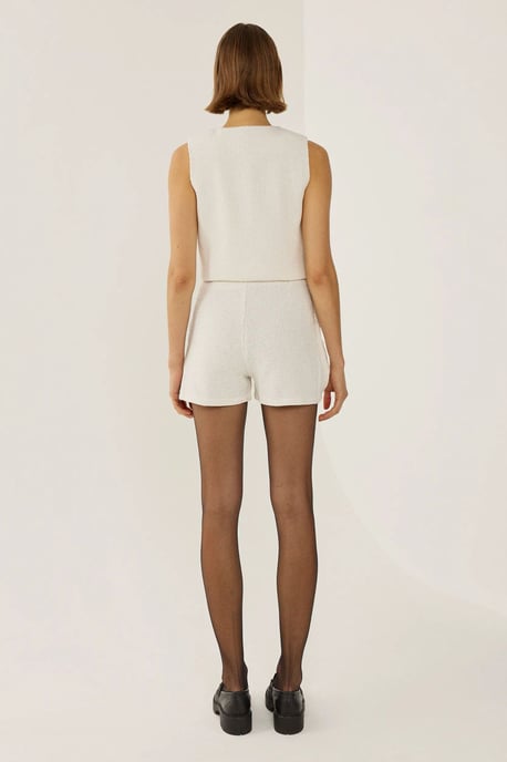 Knopfdetaillierte Tweed-Shorts - Image 5