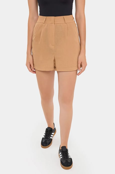 Faltenrock Hohe Taille Woven Shorts - Image 1