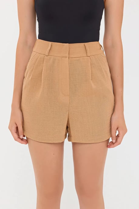 Faltenrock Hohe Taille Woven Shorts - Image 2