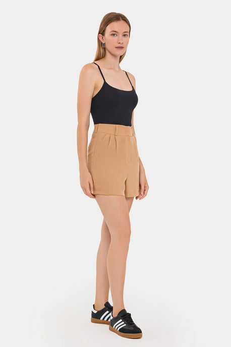 Faltenrock Hohe Taille Woven Shorts - Image 3