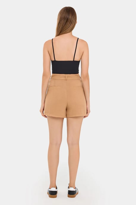 Faltenrock Hohe Taille Woven Shorts - Image 4