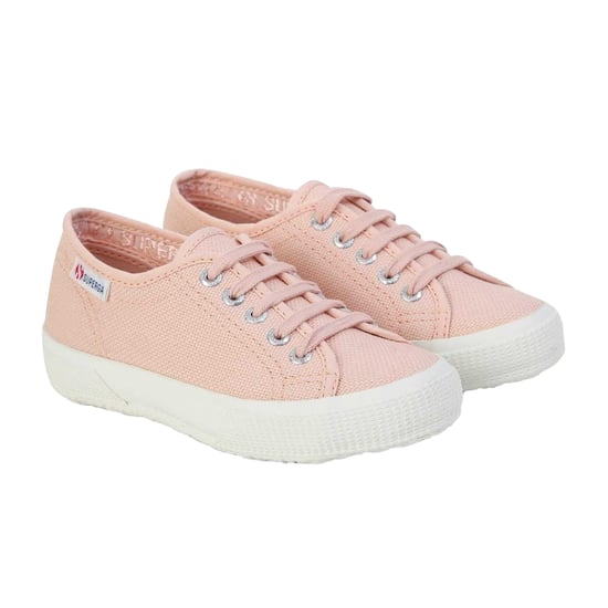 Superga - "Fashion" Sneaker für Kinder, Canvas, flach geformter Absatz (Rosa Rouge) - Image 4