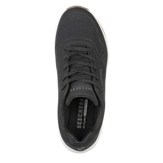 Skechers - "Uno Stand On Air" Sneaker für Damen, Keilabsatz (Schwarz/Weiß) - Image 3