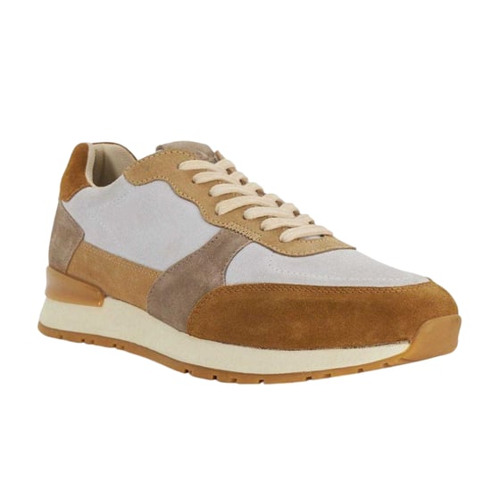 Dune London - "Treaty" Strukturiert Sneaker für Herren, Wildleder, Flach (Braungrau) - Image 3