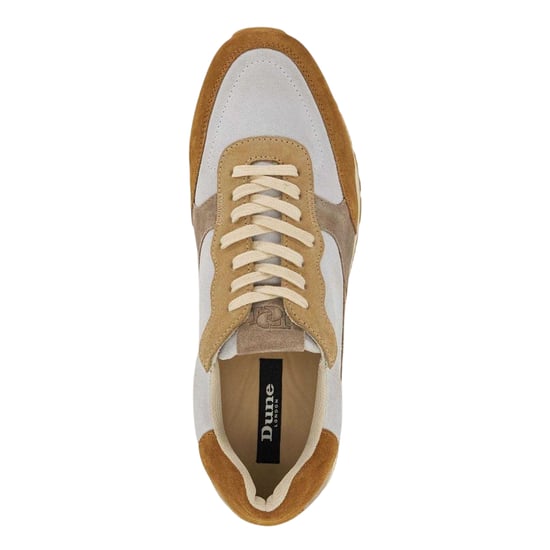 Dune London - "Treaty" Strukturiert Sneaker für Herren, Wildleder, Flach (Braungrau) - Image 4