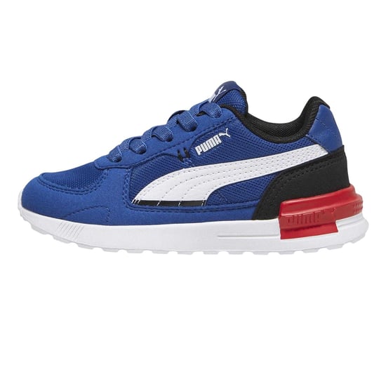 Puma - "Graviton" Sneaker für Kinder, Netzmaterial (Blau/Schwarz/Weiß) - Image 2