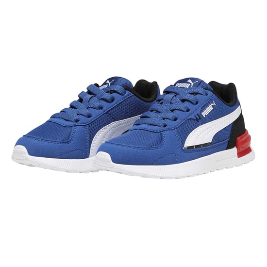 Puma - "Graviton" Sneaker für Kinder, Netzmaterial (Blau/Schwarz/Weiß) - Image 3