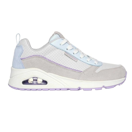 Skechers - "Uno Stand On Air" Sneaker für Damen, Wildleder (Grau/Hellblau) - Image 1