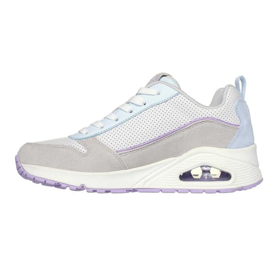 Skechers - "Uno Stand On Air" Sneaker für Damen, Wildleder (Grau/Hellblau) - Image 2
