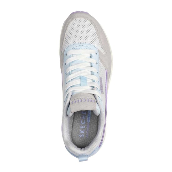 Skechers - "Uno Stand On Air" Sneaker für Damen, Wildleder (Grau/Hellblau) - Image 3