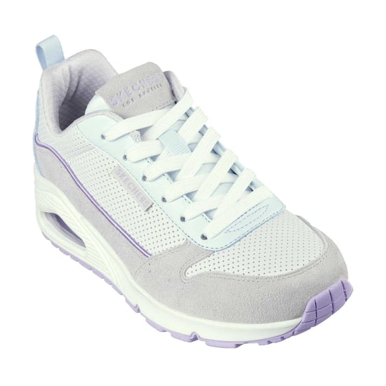 Skechers - "Uno Stand On Air" Sneaker für Damen, Wildleder (Grau/Hellblau) - Image 5