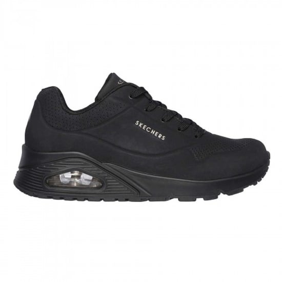 Skechers - "Uno Stand On Air" Sneaker für Damen, Keilabsatz (Schwarz) - Image 1