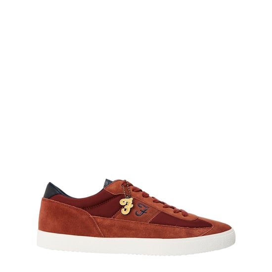 Farah - "Stanton" Beschriftungen Sneaker für Herren, Wildleder, Cupsohle (Rostfarben) - Image 1