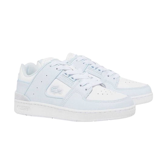 Lacoste - "Court Cage" Sneaker für Damen, Leder (Blau/Weiß) - Image 1