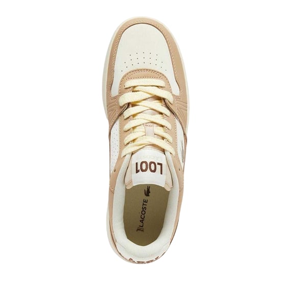 Lacoste - "L001" Sneaker für Damen, Leder (Braun) - Image 3