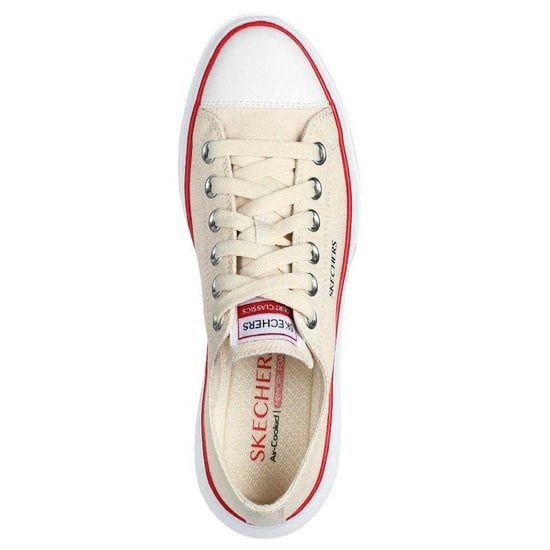 Skechers - "Cordova" Sneaker für Damen, Canvas, Plattform-Absatz (Naturweiß) - Image 3