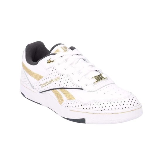 Reebok - "BB 4000 II" Metallic Sneaker für Damen, Leder (Weiß Gold) - Image 3
