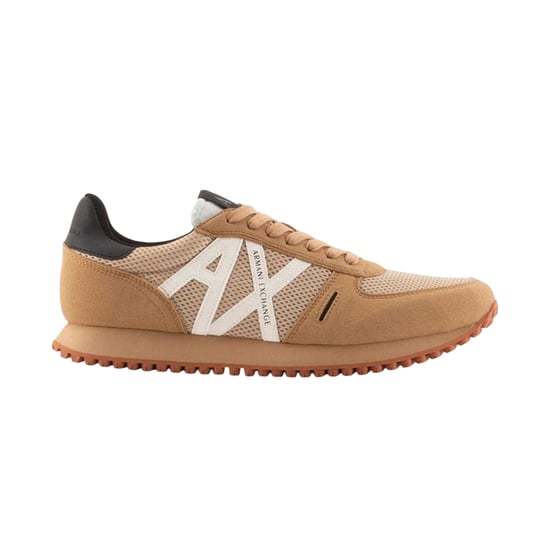 Armani Exchange - "AX" Sneaker für Herren, Wildleder (Hellbraun) - Image 1