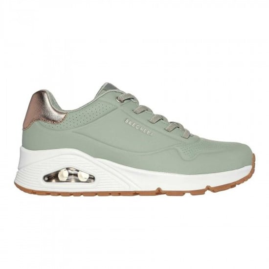 Skechers - "Uno Stand On Air" Sneaker für Damen, Keilabsatz (Salbei) - Image 1
