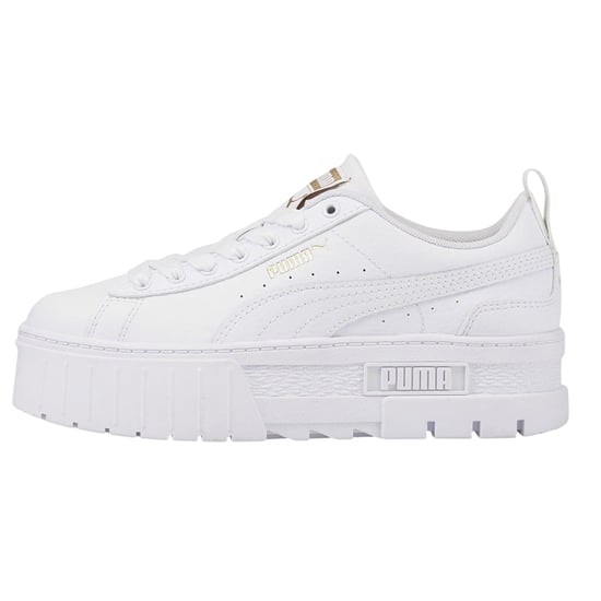 Puma - "Mayze" Sneaker für Damen, Leder, Plattform-Absatz (Weiß) - Image 3