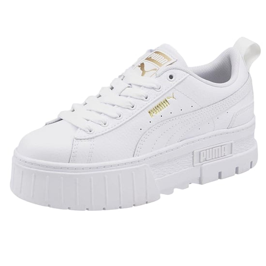 Puma - "Mayze" Sneaker für Damen, Leder, Plattform-Absatz (Weiß) - Image 4
