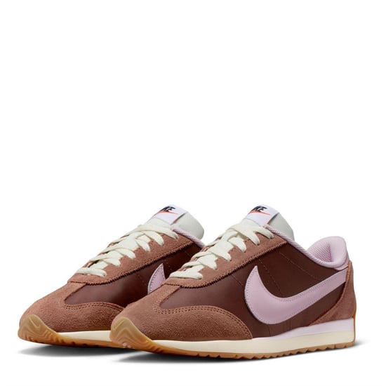 Nike - "Waffle Debut" Sneaker für Damen, Wildleder, Keilabsatz (Braun/Pink) - Image 3