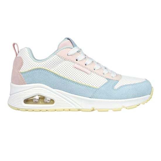 Skechers - "Uno Stand On Air" Sneaker für Damen, Wildleder (Hellblau/Pink) - Image 1