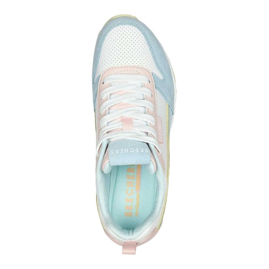 Skechers - "Uno Stand On Air" Sneaker für Damen, Wildleder (Hellblau/Pink) - Image 3