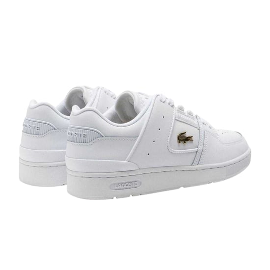 Lacoste - "Court Cage" Sneaker für Herren, Leder (Weiß Gold) - Image 2