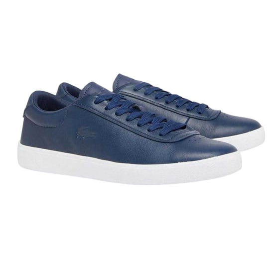 Lacoste - "Baseshot" Sneaker für Herren, Leder (Marine/Weiß) - Image 3