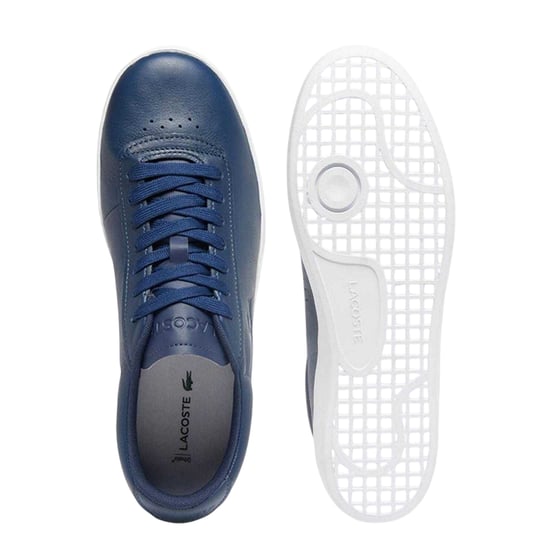Lacoste - "Baseshot" Sneaker für Herren, Leder (Marine/Weiß) - Image 4
